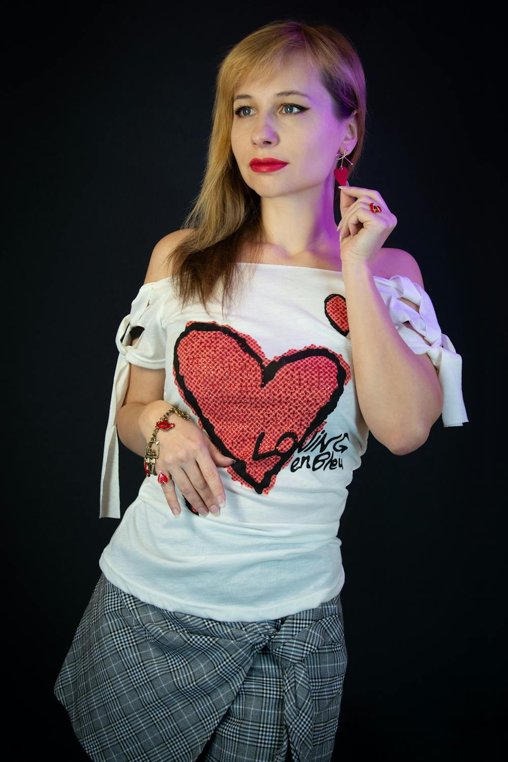 Lovecore outfits heart print