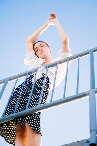 polka dot skirt