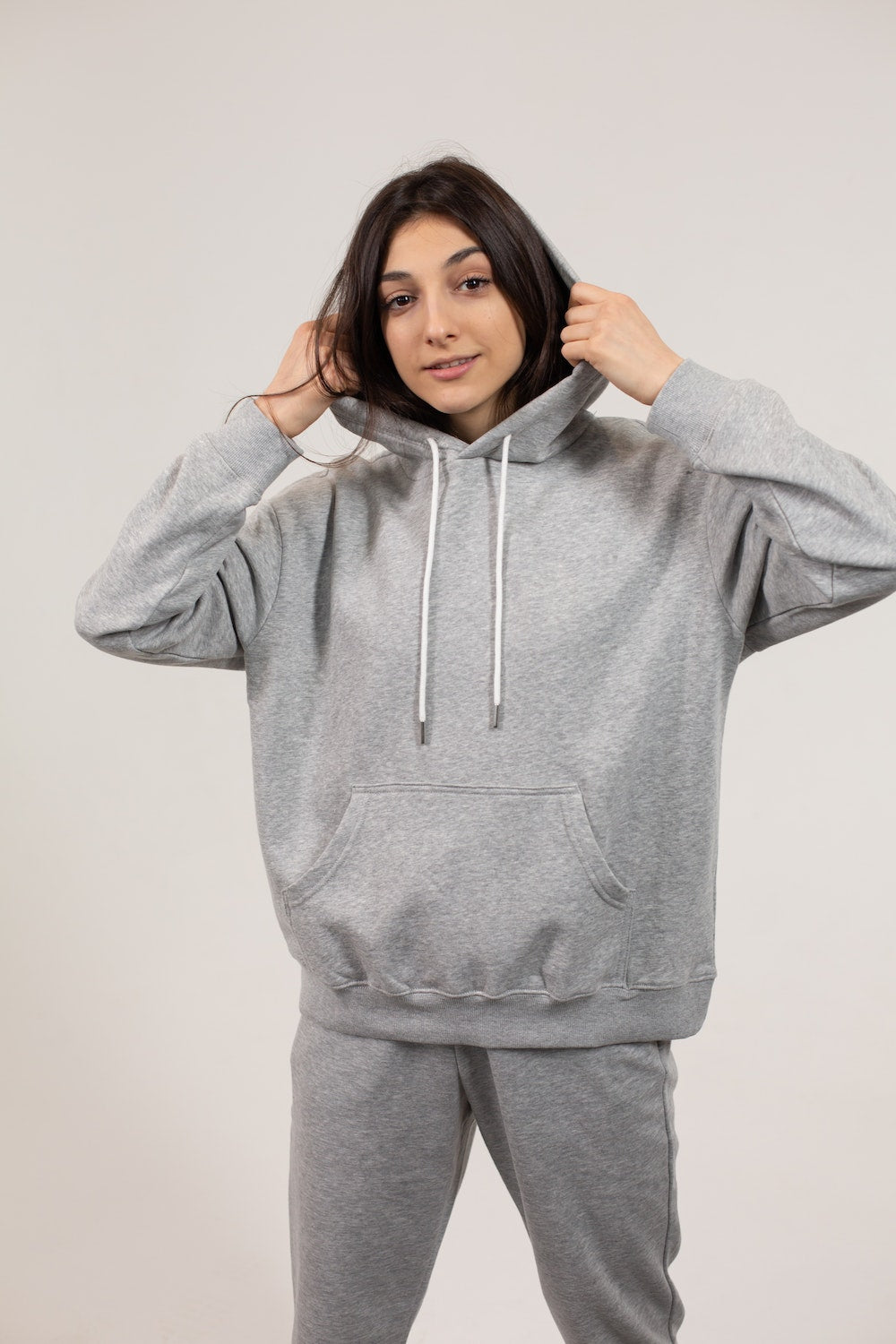 style grey sweatpants hoodie