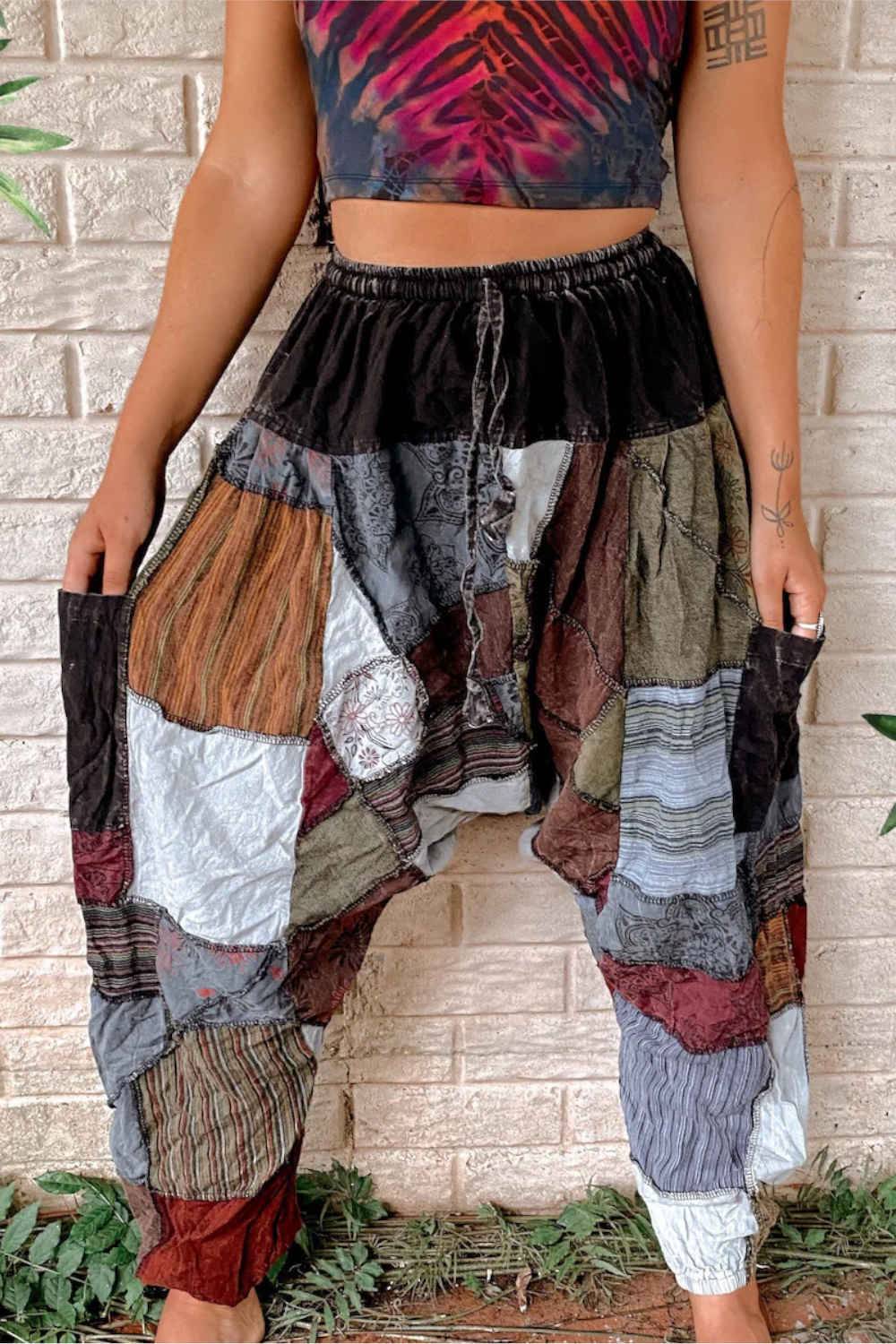 etsy recycled harem pants