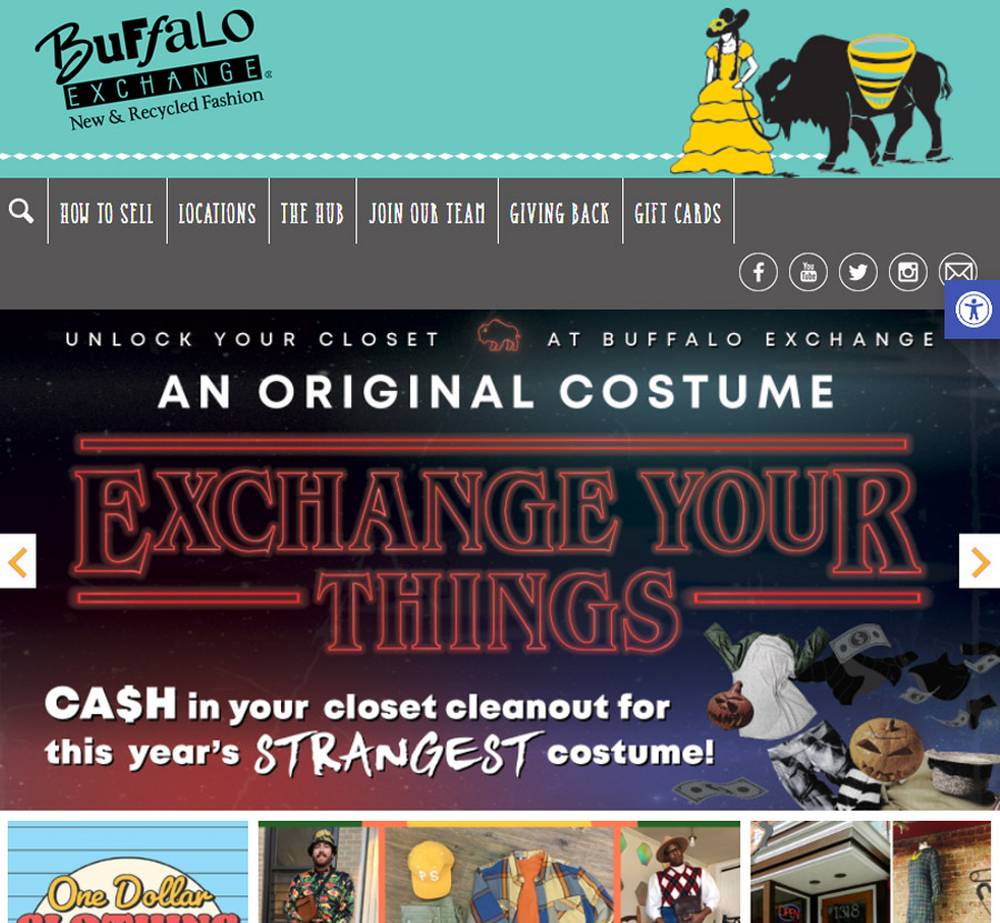 buffalo exchange sell old clothing