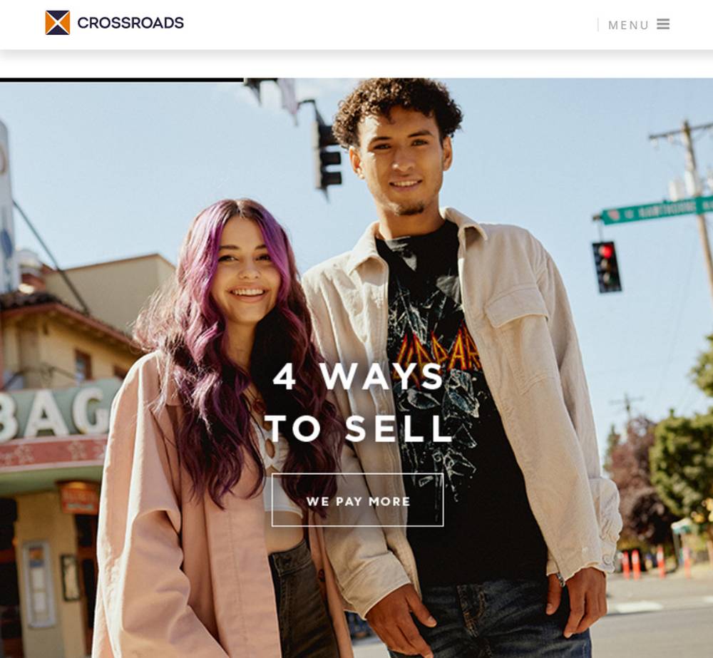 crossroads trading sell old clothing