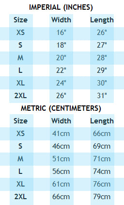 guide des tailles-tableau-manches-courtes-débardeur-tee