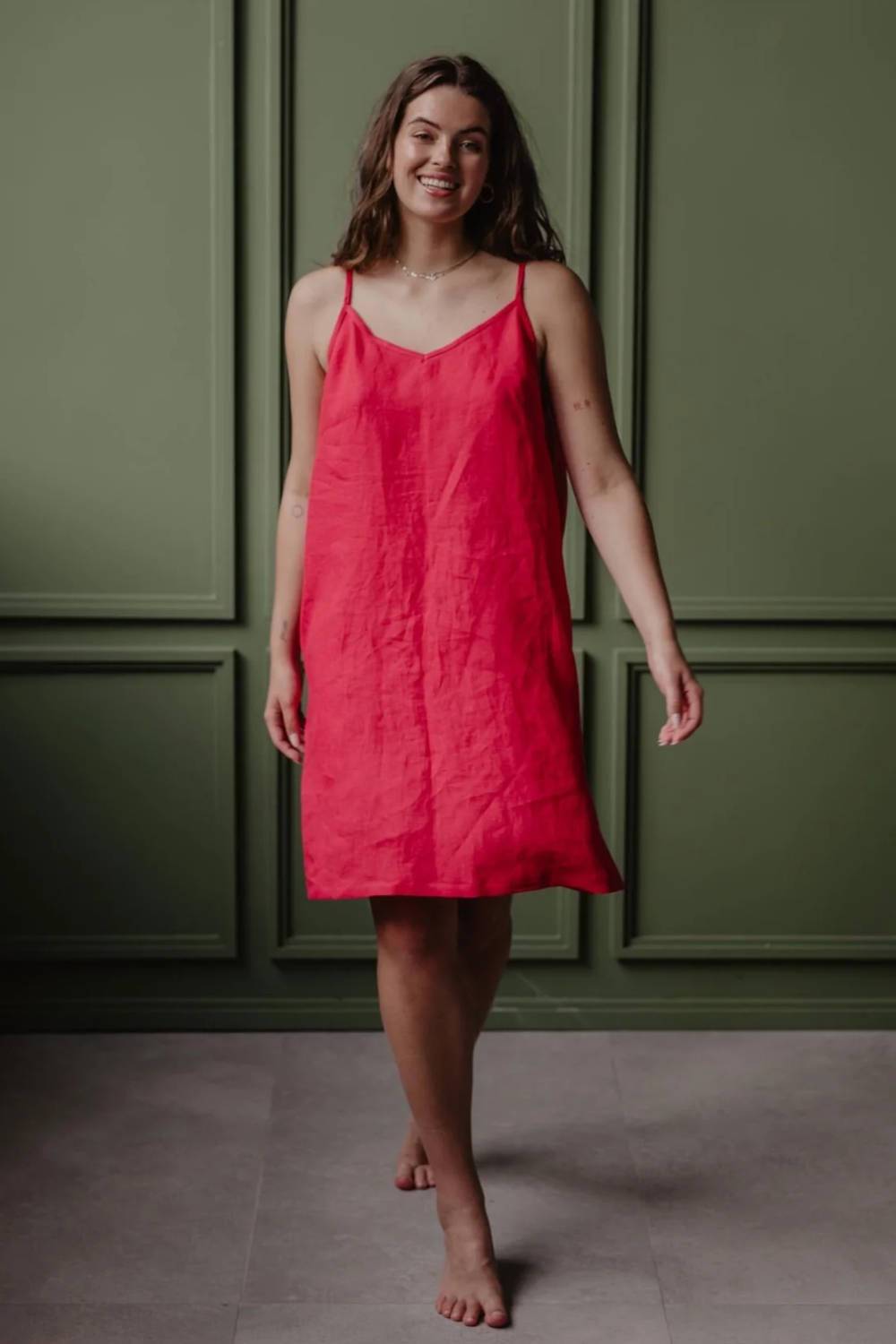 eco-friendly slip dress amourlinen