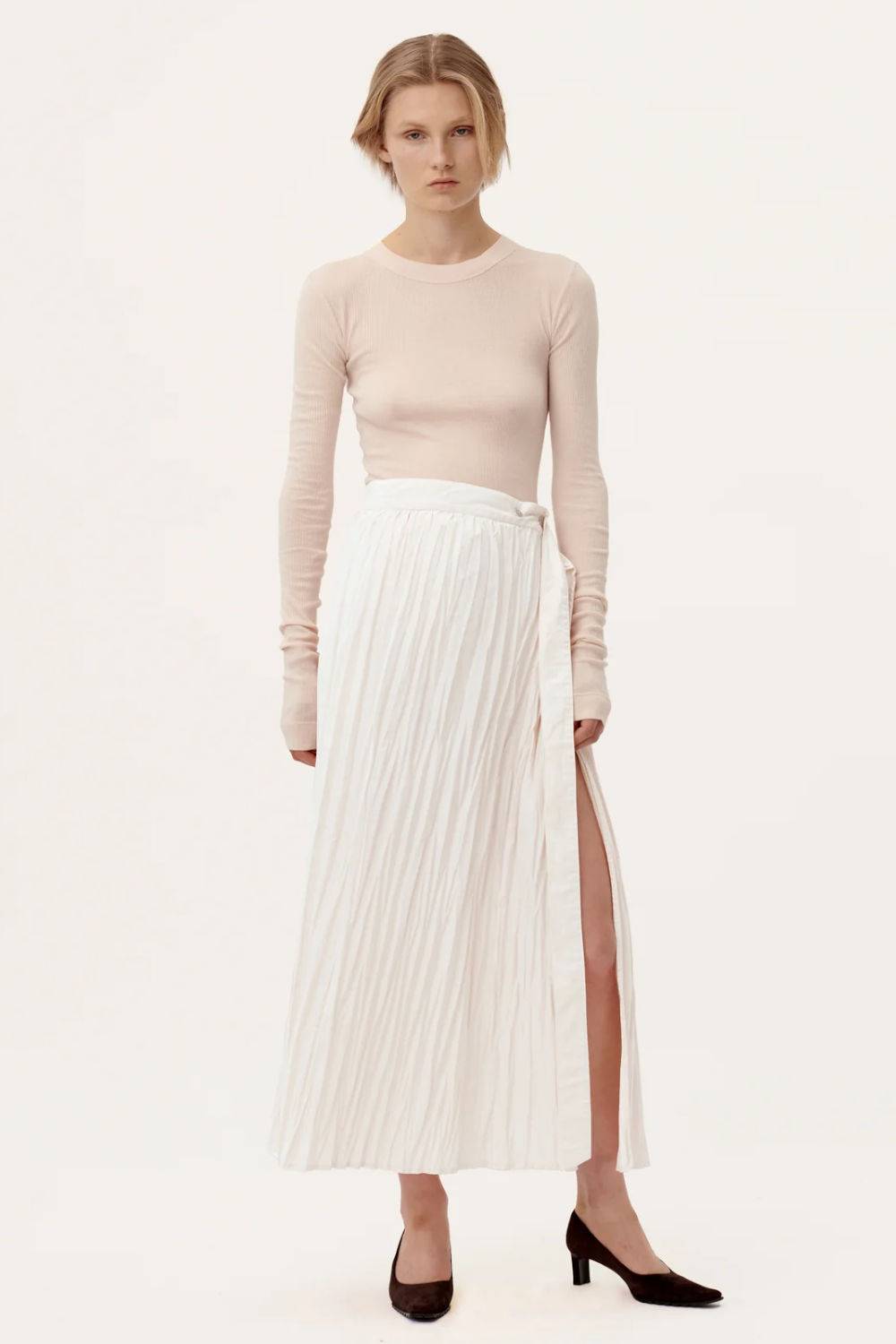 ninety percent organic wrap skirt