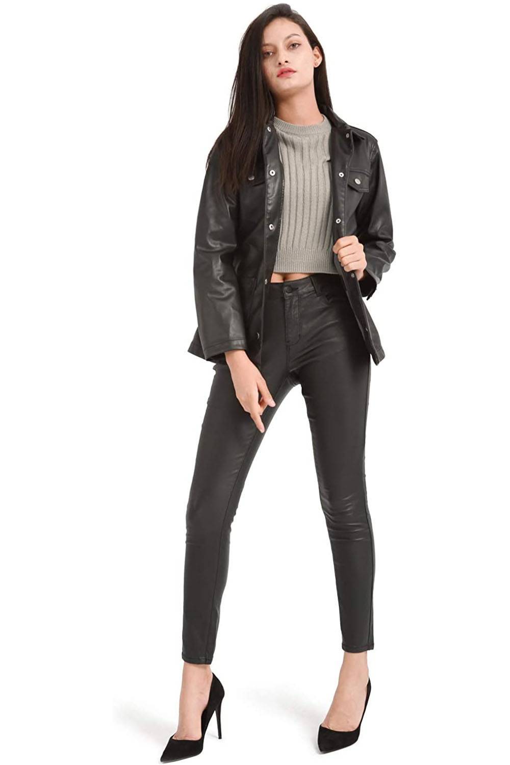 amazon faux leather pants