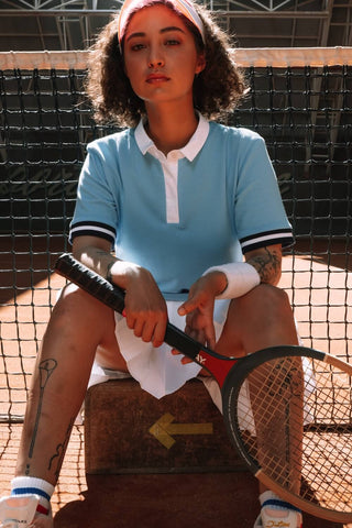 woman polo shirt tennis