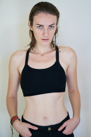 woman sports bra