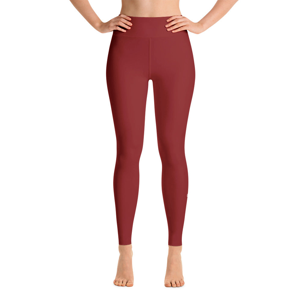 red workout leggings