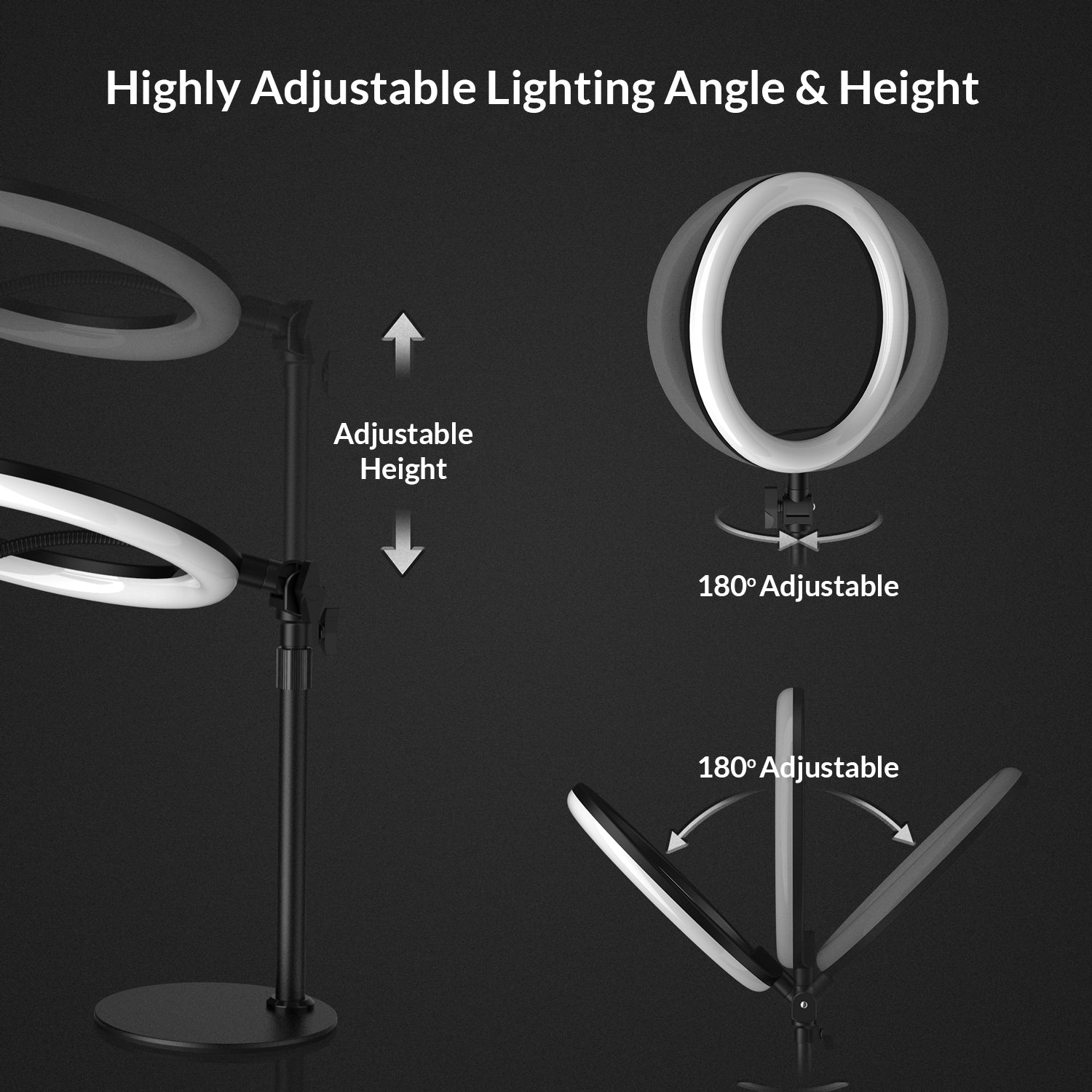 cellphone stand with light