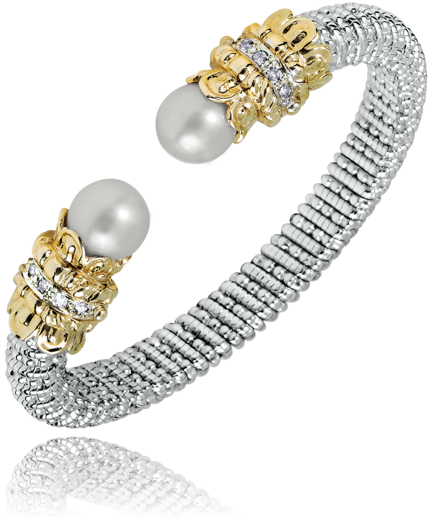 Pearl and Diamond Bracelet