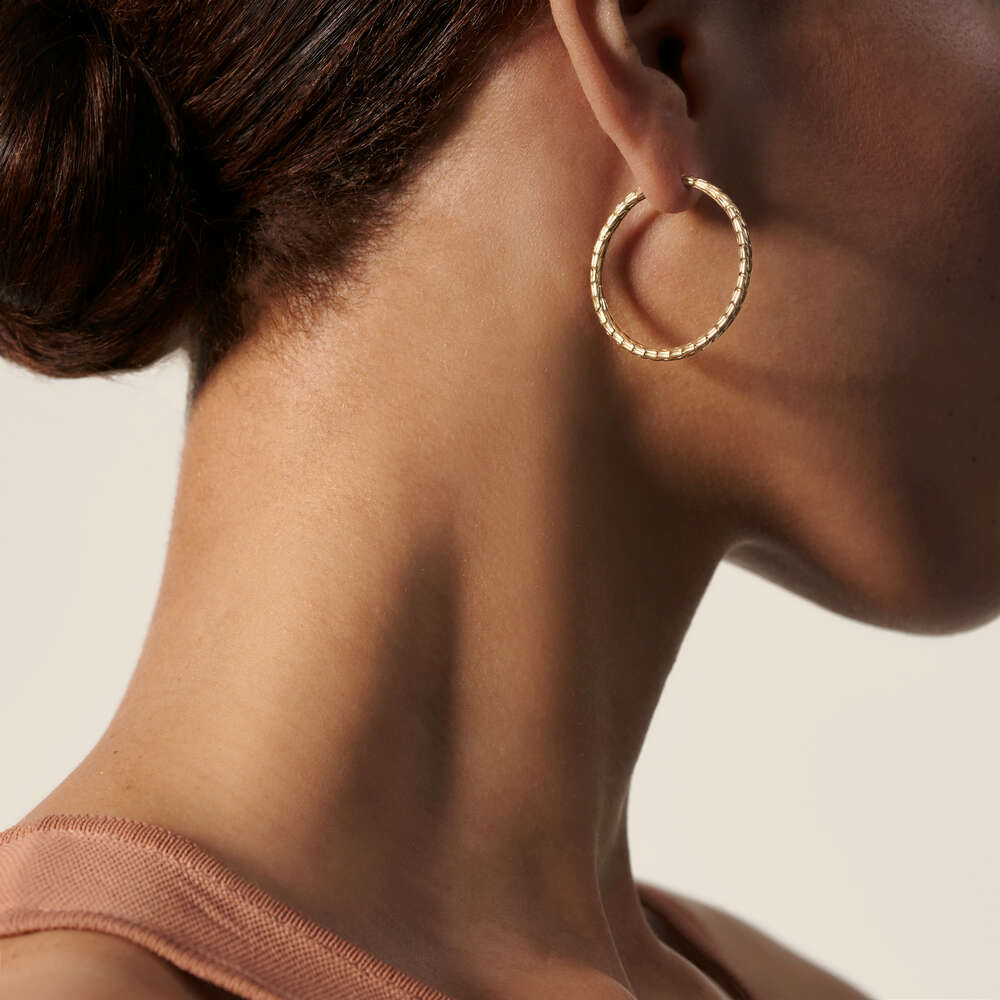 Gold dangle earrings