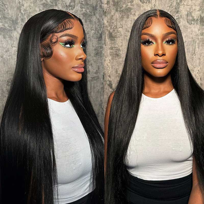 6x5/5x5 Lace Closure Glueless Easy-Wear Wigs Straight Pre-Bleached