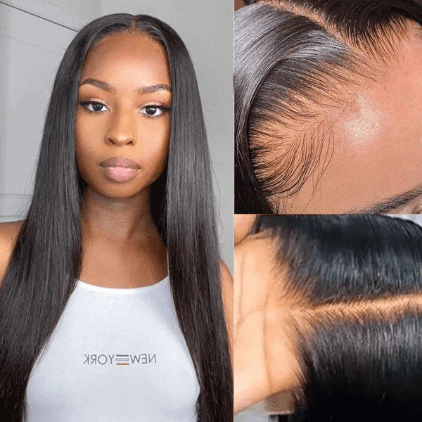 BOGO SALE | $199=18"Straight 4x4 Lace Natural Color+18"Water Wave 4x4 Lace Natural Color
