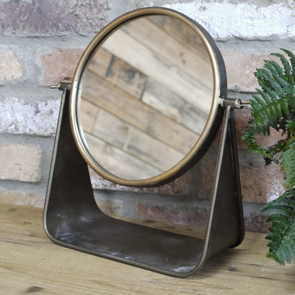 retro table mirror