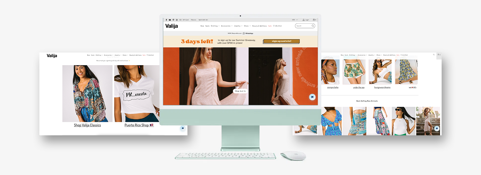 Valija es una tienda de ropa en Shopify para inspirarte este 2021 - doos estudio Shopify eCommerce Experts