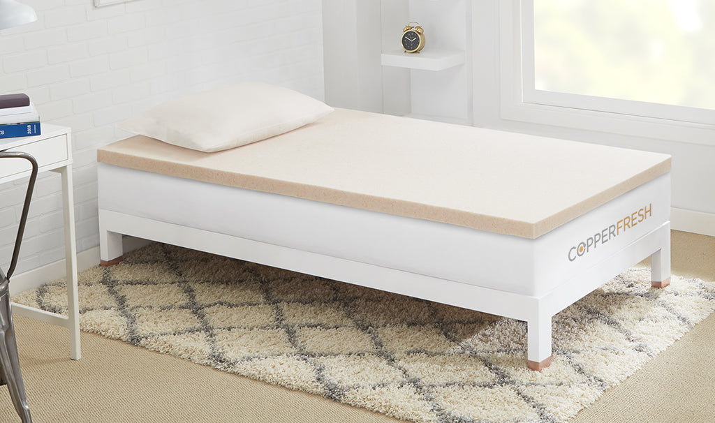 twin xl gel memory foam topper