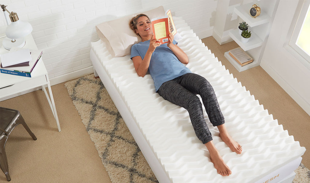 copperfresh wave queen 2 foam mattress topper