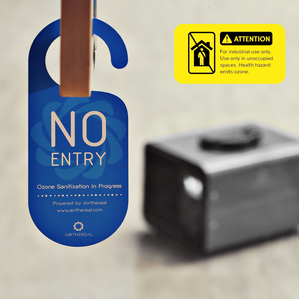 no entry when ozone machine is on