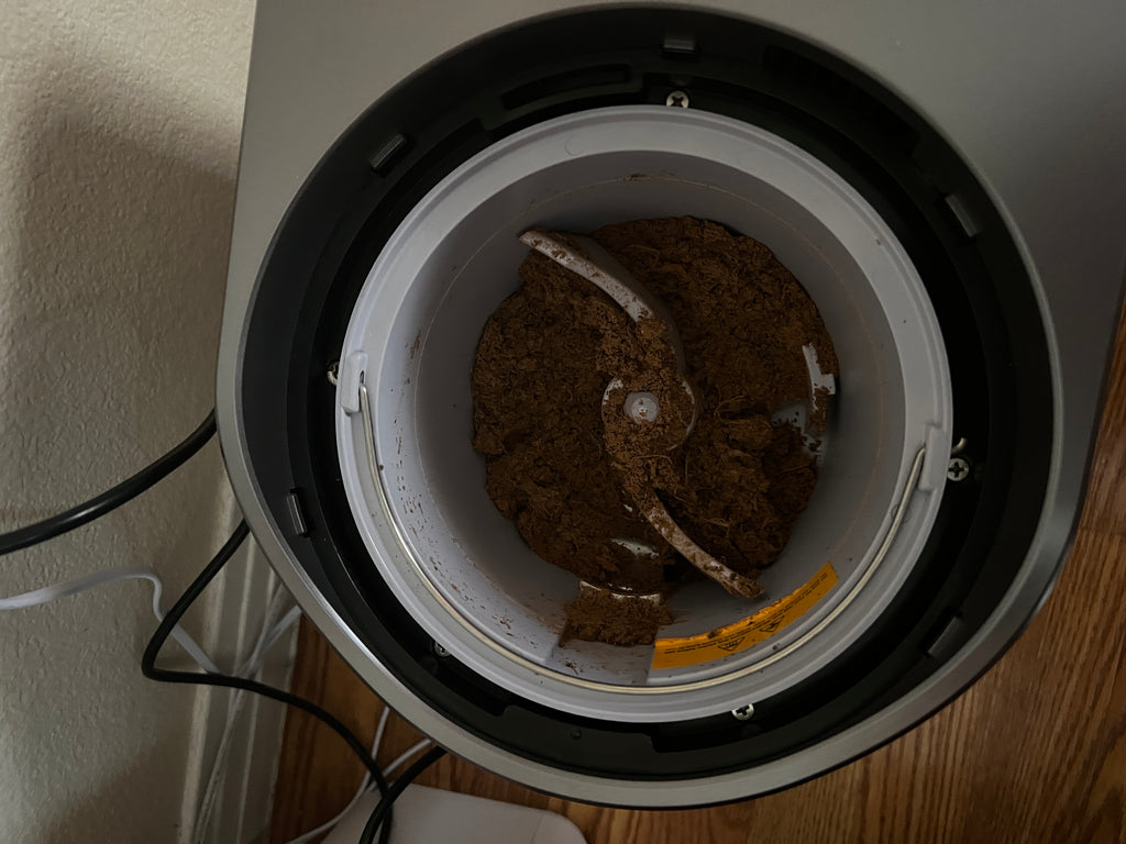 compost from electric composter