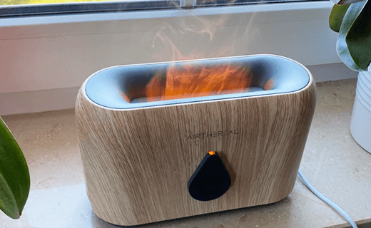 aroma diffuser for home with LED flame light
