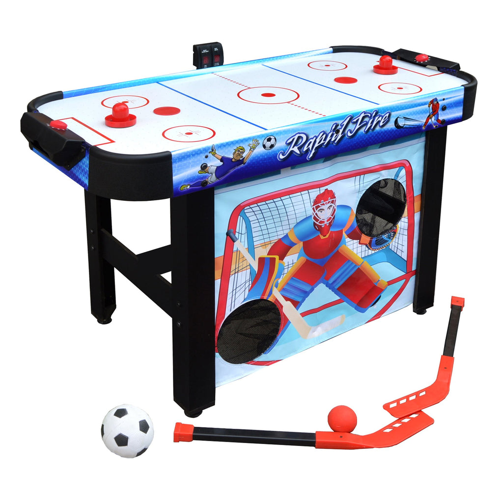 Hathaway Rapid Fire 3 In 1 Air Hockey Multi Game Table