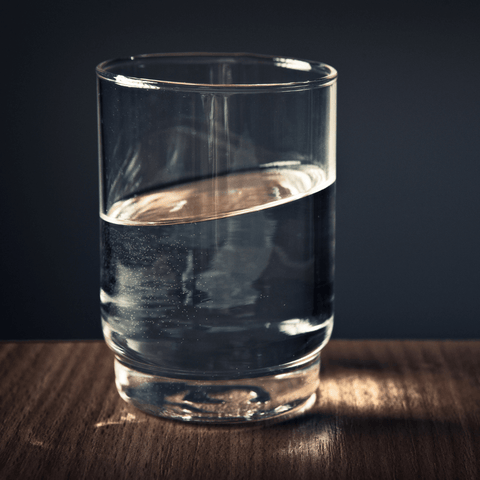 Low Carb Non-Alcoholic Wine - Glass of Water