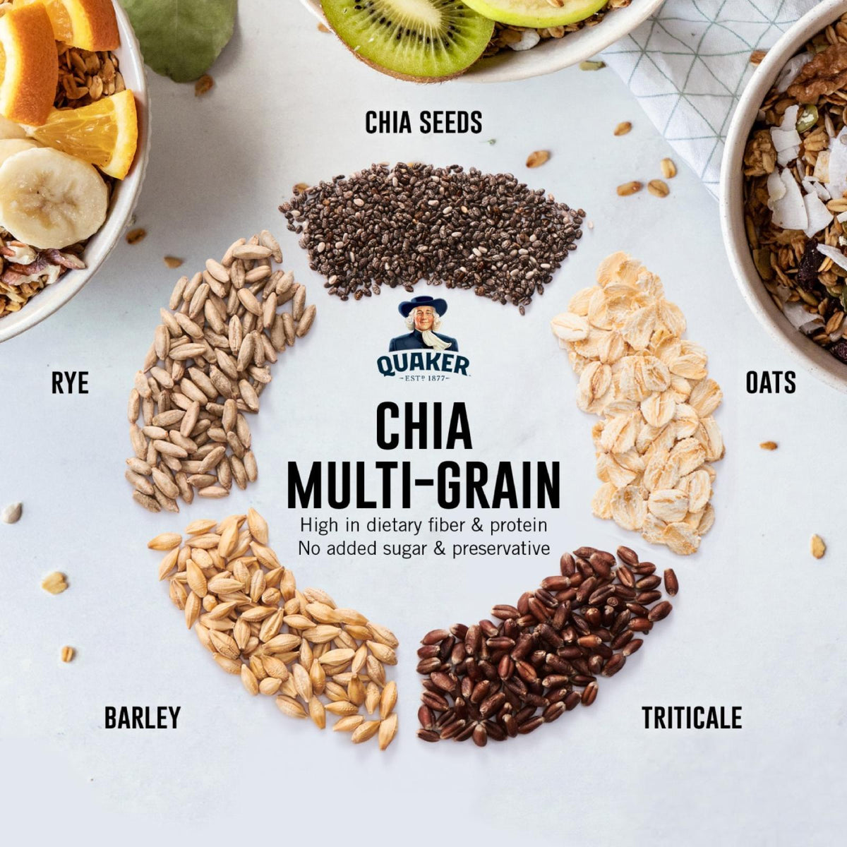 Quaker Chia Multi-Grain 420G - BULKY