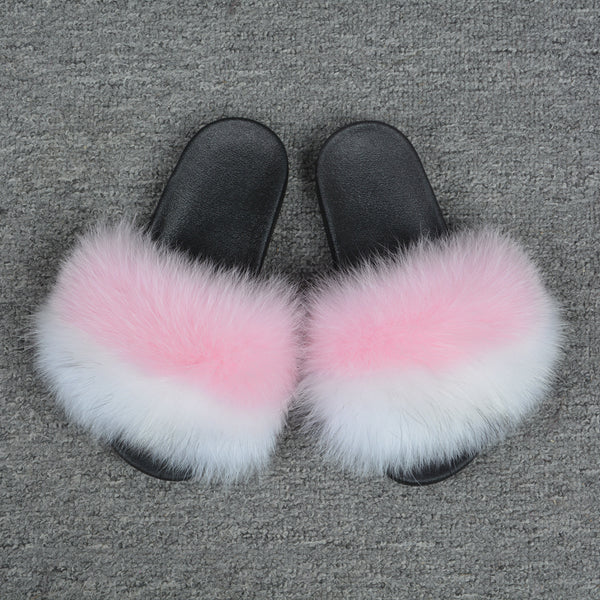 white and pink slides