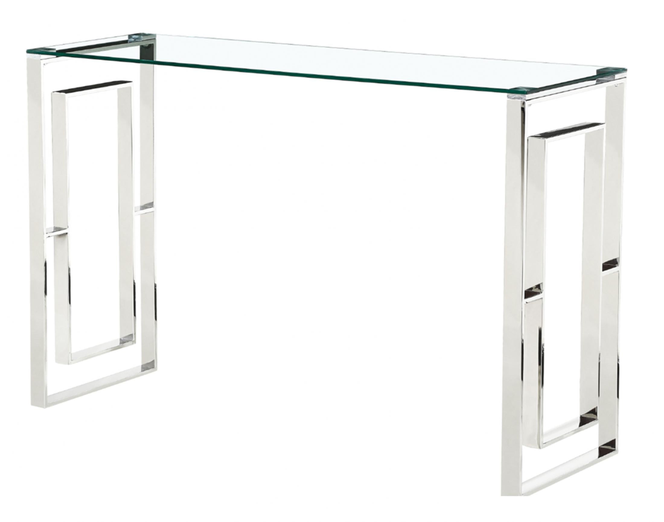 Memphis Console Table in Gold or Silver 100cm Heartlands Furniture