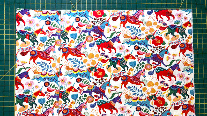 layering the main pillowcase pieces