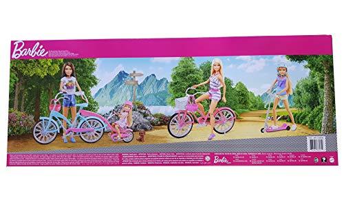 barbie sister cycling fun playset