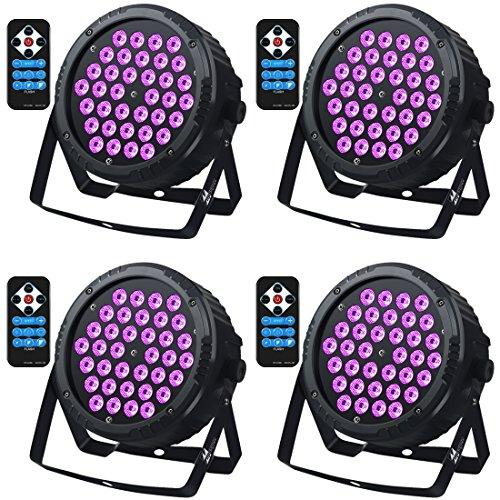 black light missyee 36 leds uv led lights with ir sound activated