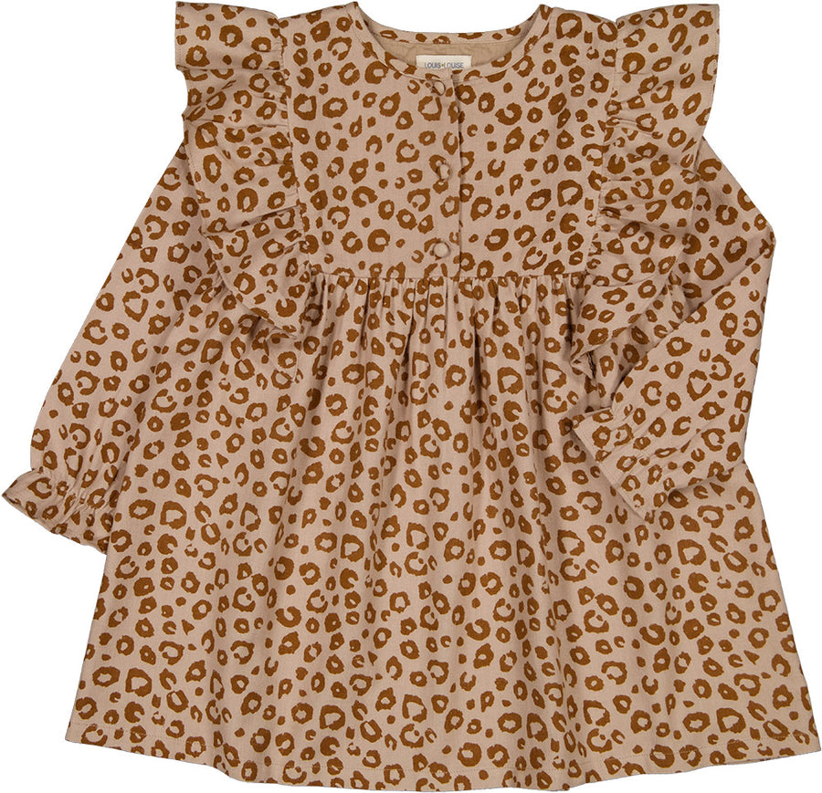 Dress Ariel Twill Leopard Beige Louis Louise – Neo Family