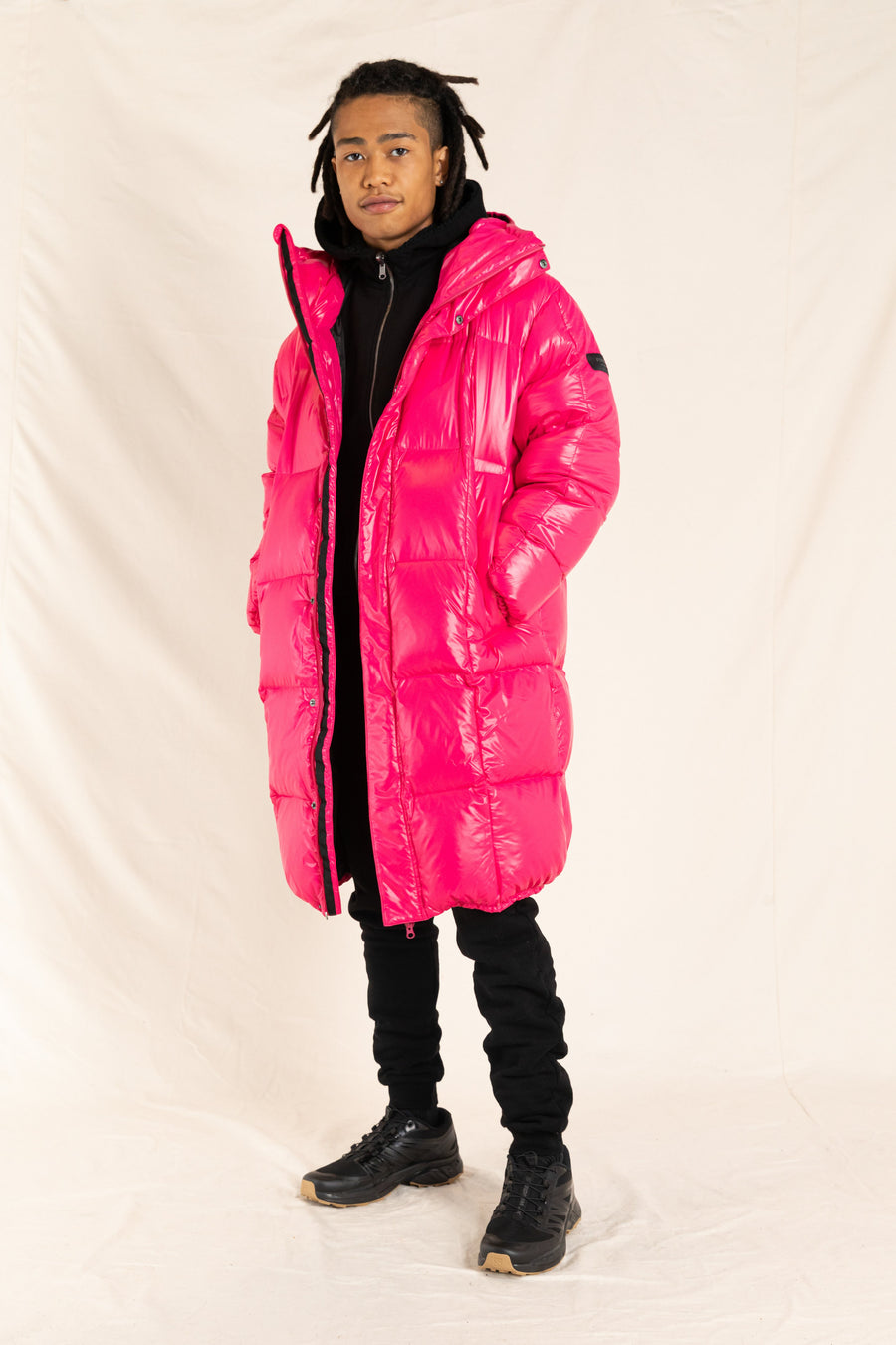 SNOWLONG Fun Pink - Down Coat Finger in 