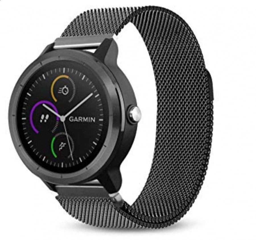 Garmin Vivoactive 3 Black Stainless Steel Link Strap