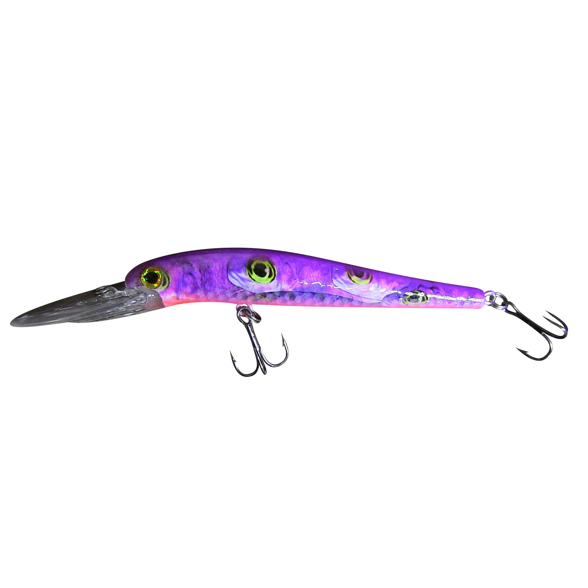 634- 7  GAR jointed SWIM BAIT fishing lure Sweet ACTION Glass Eye PURPLE  SCALE