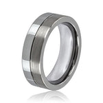 Ring aus Wolfram Matt & Glanz - FALKENKOENIG SCHMUCK & Piercing Online Shop