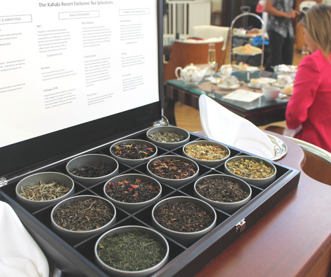 The Kahala menu features rare and exclusive teas from around the world and Hawaii. 
