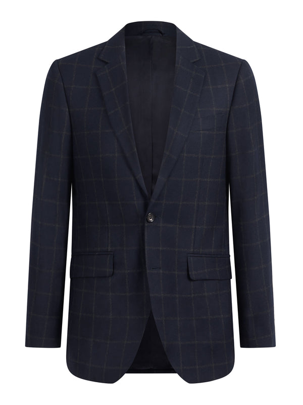 Hackett London Navy Check SB2 Cashmere Mix Suit | Malford of London Savile Row and Luxury Formal Wear Sale Outlet