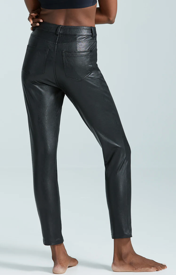 Commando  Faux Leather 7/8 Trouser Black - Tryst Boutique