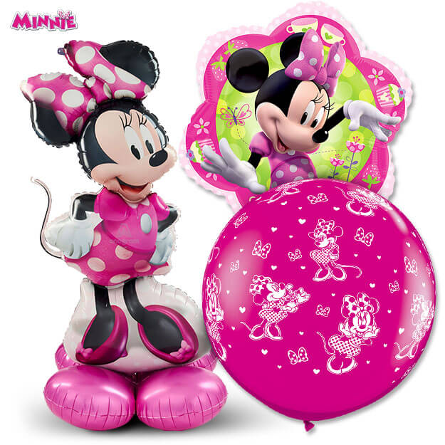 Minnie Cumpleaños 3 Balloon Bouquet 