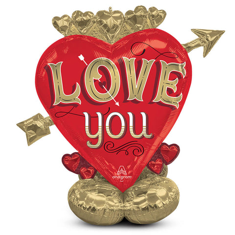 18 inch Betallic We Love You Foil Balloon - 86363