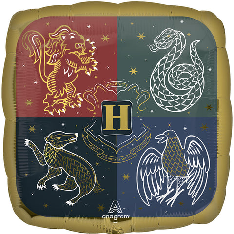 Hogwarts Crest Foil Balloon, 21in x 22in - Harry Potter