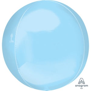 21 inch Anagram Orbz Jumbo Pastel Blue Foil Balloon - 40797