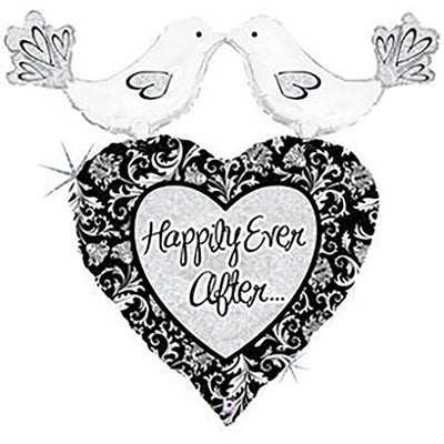 Betallic 34 inch HAPPILY EVER AFTER Foil Balloon 85669-B-U
