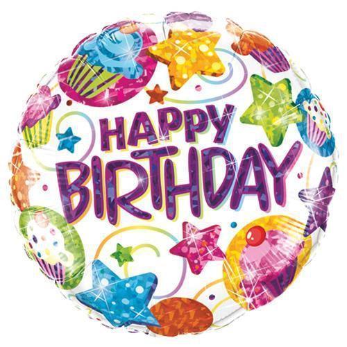 18 inch Qualatex Birthday Dazzling Sweets Foil Balloon - 41436