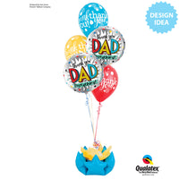 Qualatex 18 inch THANK YOU DAD FOR EVERYTHING! Foil Balloon 55816-Q-U