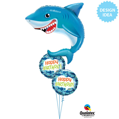 Giant Friendly Shark Balloon 36in