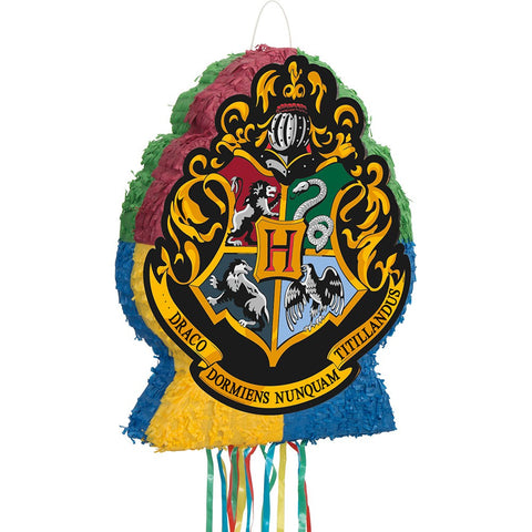Harry Potter Birthday Party Invites - Hogwarts Colourful Crest Theme party  Supplies / Accessories (Pack of 12 A5 Invitations) (WITH Envelopes)